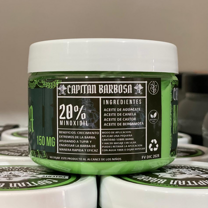 Bálsamo Barba Extrema con Minoxidil 20% – Capitán Barbosa